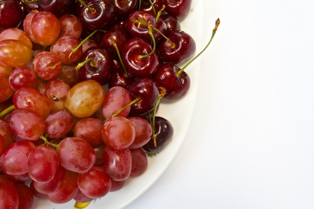 grape and cherryの写真素材