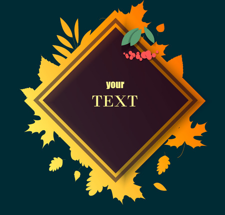 Autumn sale and hello autumn vector design set of posters and backgroundのイラスト素材