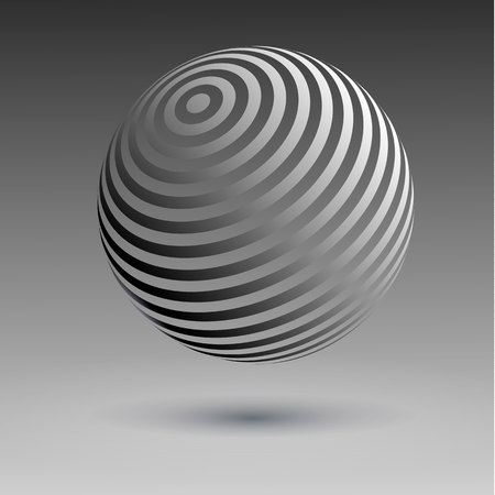 3D vector halftone spheres. Set of halftone vector backgrounds. Halftone design elementsのイラスト素材