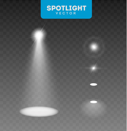 Vector spotlight. Light effect eps 10 illustrationのイラスト素材
