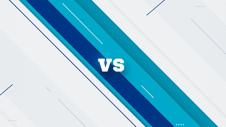 versus logo vs letters for sports and fight competition. MMA, UFS, Battle, vs match, game concept...