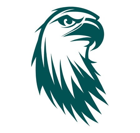 Engraving stylized Eagle symbol ready for use as a design elementのイラスト素材