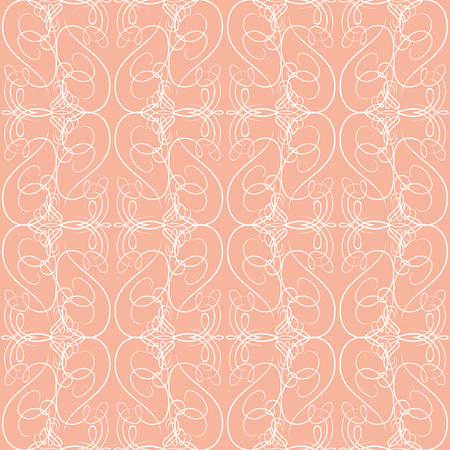 Seamless texture with vintage calligraphical elements. Vector patternのイラスト素材