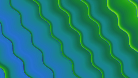 Background with a variety of multicolored waves in a paper style.