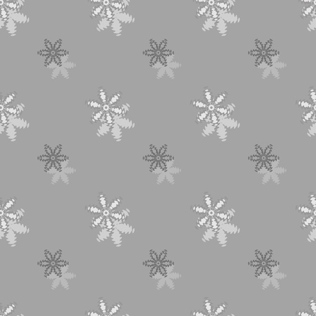 Seamless background pattern with a variety of colored floral motifs.のイラスト素材