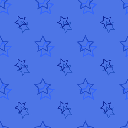 Seamless background pattern with colored diverse stars.の写真素材