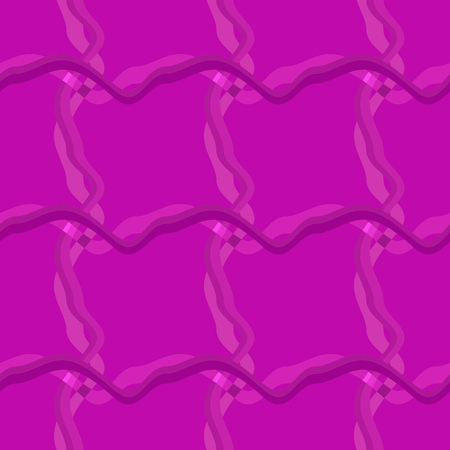 Seamless pattern background with multi-colored wavy lines.の写真素材