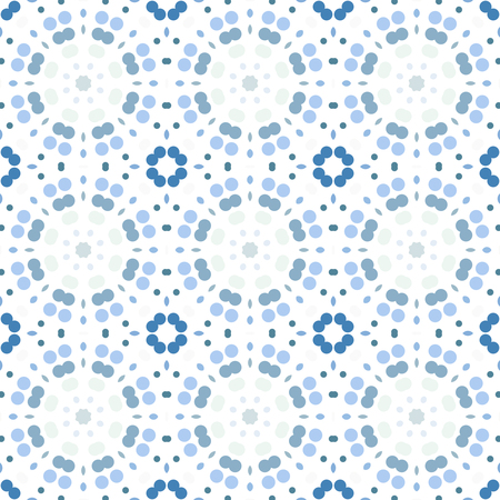 Seamless abstract pattern background with a variety of colored circles.