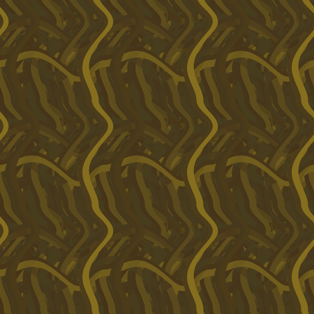 Seamless pattern background with multi-colored wavy lines.の写真素材