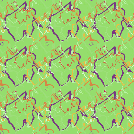 Seamless background pattern with colored diverse doodles.の写真素材