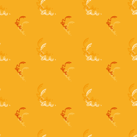 Seamless background pattern with colored diverse doodles.の写真素材