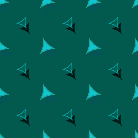 Seamless background pattern with various colored triangles.の写真素材