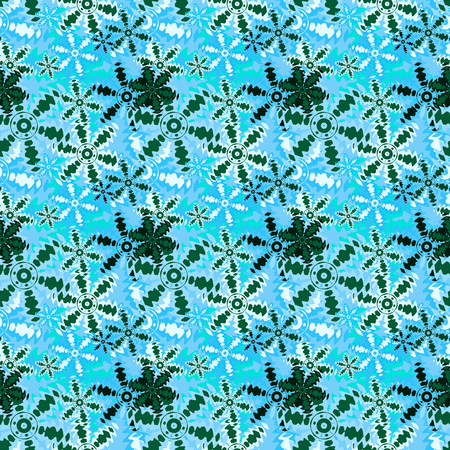 Seamless background pattern with a variety of colored floral motifs.の写真素材