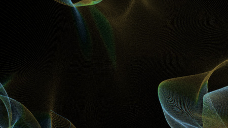 Colorful background of flowing fabric. Smooth and soft.の写真素材