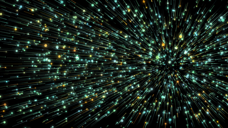 Abstract background with circles and lines. Different shades and thickness.の写真素材