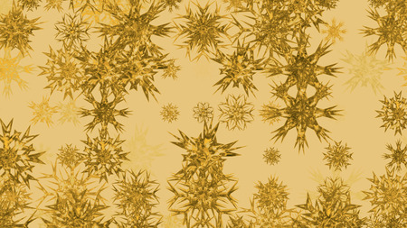 Abstract background with a variety of colorful snowflakes. Big and small.の写真素材