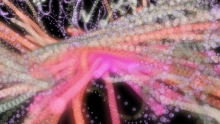 Abstract background with circles and lines. Different shades and thickness.