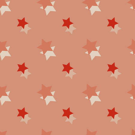 Seamless background pattern with colored diverse stars.の写真素材
