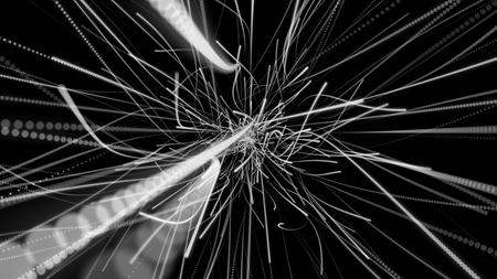 Abstract background with circles and lines. Different shades and thickness.の写真素材