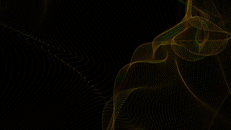 Colorful background of flowing fabric. Smooth and soft.の写真素材