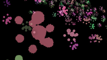 Background with paint. Divorces and drops. Periwinkles.
