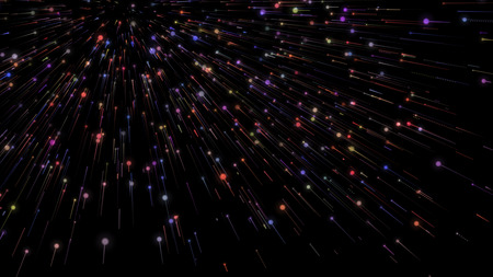 Background with color lines. Different shades and thickness.の写真素材