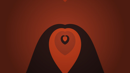 Background with color lines. Different shades and thickness.の写真素材