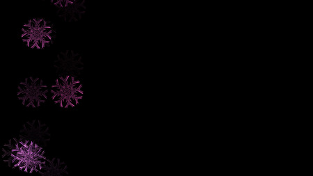 Abstract background with a variety of colorful snowflakes. Big and small.の写真素材