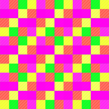 Seamless pattern background from a variety of multicolored squares.の写真素材