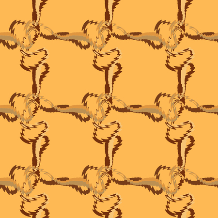 Seamless pattern background with multi-colored wavy lines.の写真素材