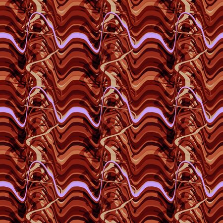 Seamless pattern background with multi-colored wavy lines.