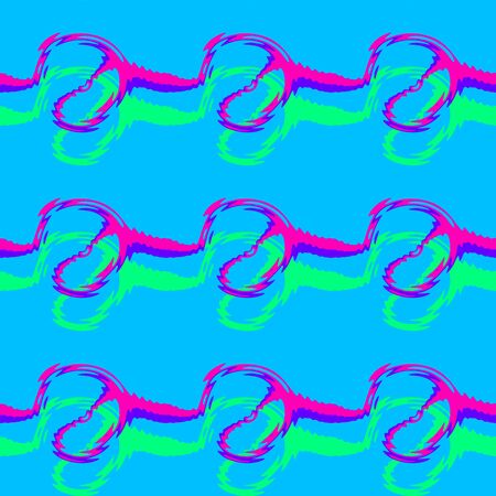 Seamless pattern background of multicolored lines with scribbler.の写真素材