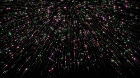 Background with color lines. Different shades and thickness.の写真素材