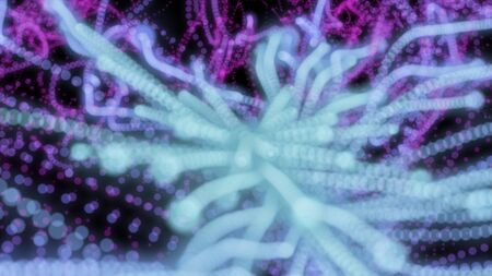 Abstract background with circles and lines. Different shades and thickness.の写真素材