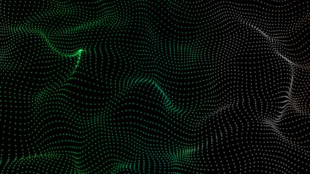 Colorful background of flowing fabric. Smooth and soft.の写真素材