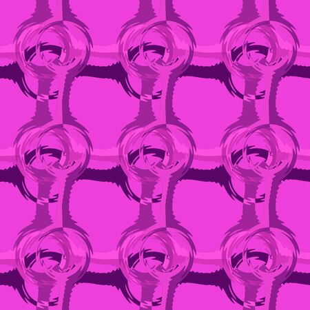 Seamless pattern background with multi-colored lines and circles.の写真素材