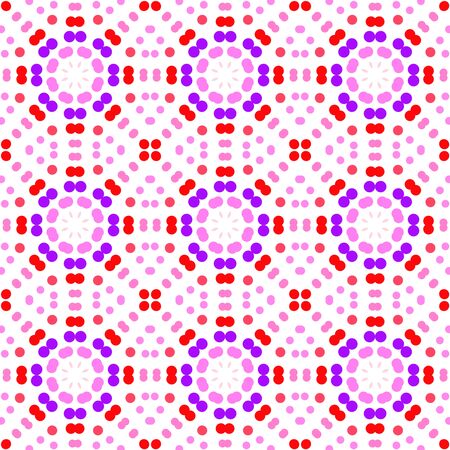 Seamless abstract pattern background with a variety of colored circles.