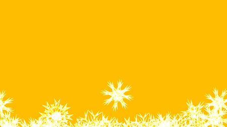Abstract background with a variety of colorful snowflakes. Big and small.の写真素材