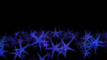 Colorful different stars. Background from different sizes of stars of different shades of the same color.の写真素材