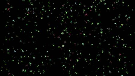 Colorful different stars. Background from different sizes of stars of different shades of the same color.の写真素材