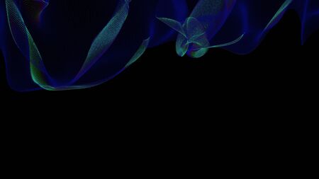 Colorful background of flowing fabric. Smooth and soft.