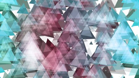 Abstract background with various multicolored triangles. Big and small.