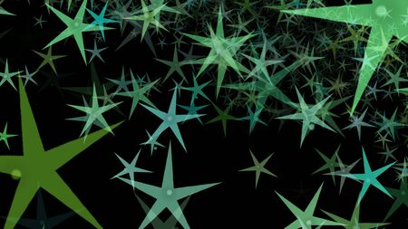 Colorful different stars. Background from different sizes of stars of different shades of the same color.の写真素材