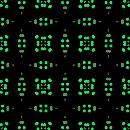 Seamless abstract pattern background with a variety of colored circles.