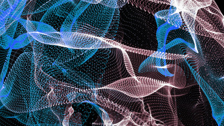 Colorful background of flowing fabric. Smooth and soft.