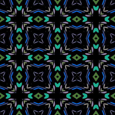 Seamless background pattern with a variety of multicolored lines.