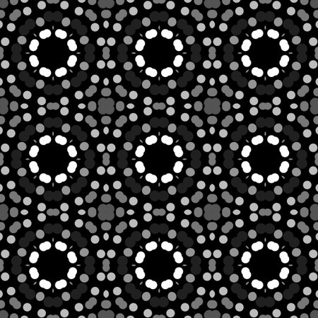 Seamless abstract pattern background with a variety of colored circles.