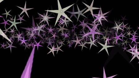 Colorful different stars. Background from different sizes of stars of different shades of the same color.の写真素材