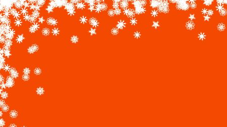 Abstract background with a variety of colorful snowflakes. Big and small.の写真素材