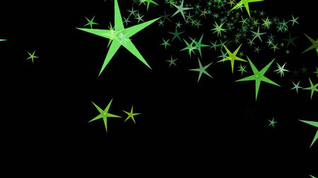 Colorful different stars. Background from different sizes of stars of different shades of the same color.の写真素材